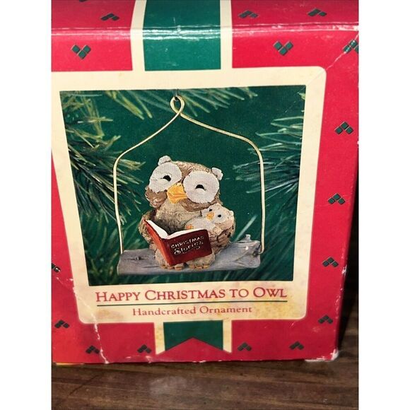 Hallmark  Ornament Happy Christmas to Owl dated 1986 - Picture 3 of 7